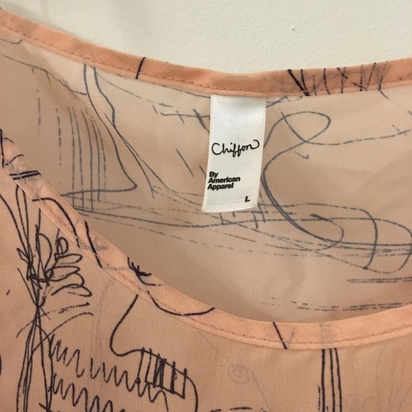 American Apparel Graphic Mesh Cami - Picture 3 of 4